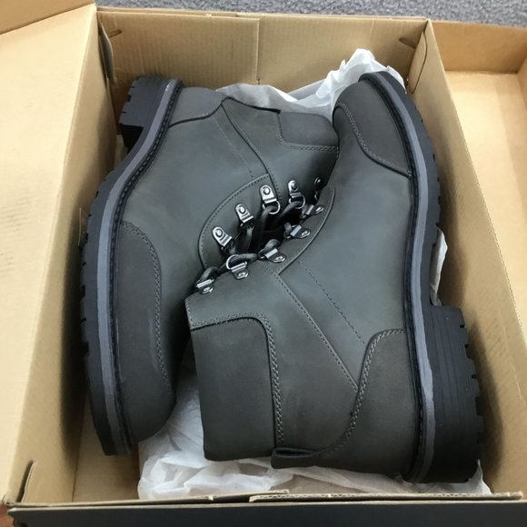 Unlisted by Kenneth Cole Men's Bainx Hiker Boots Dark Grey‎ 9 - Picture 6 of 7